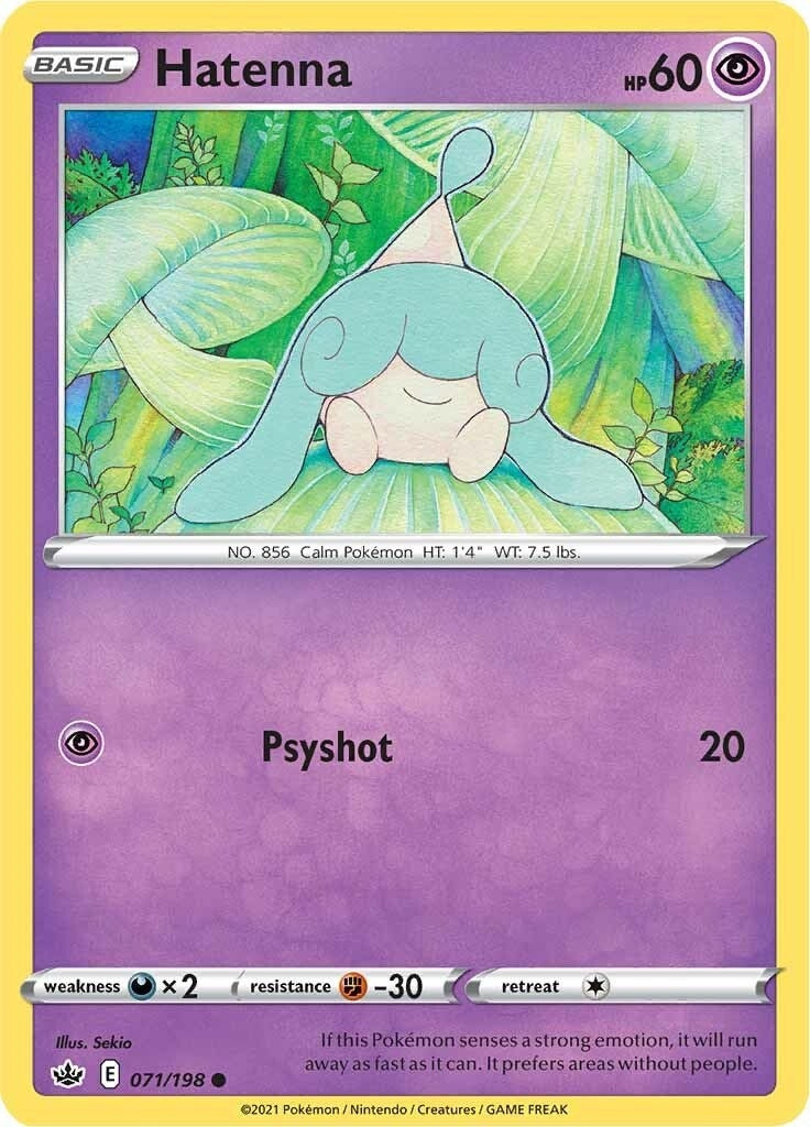 Image for Hatenna (071/198) [SWSH06: Chilling Reign] - Pokemon