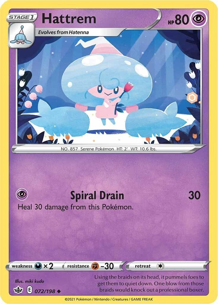 Image for Hattrem (072/198) [SWSH06: Chilling Reign] - Pokemon