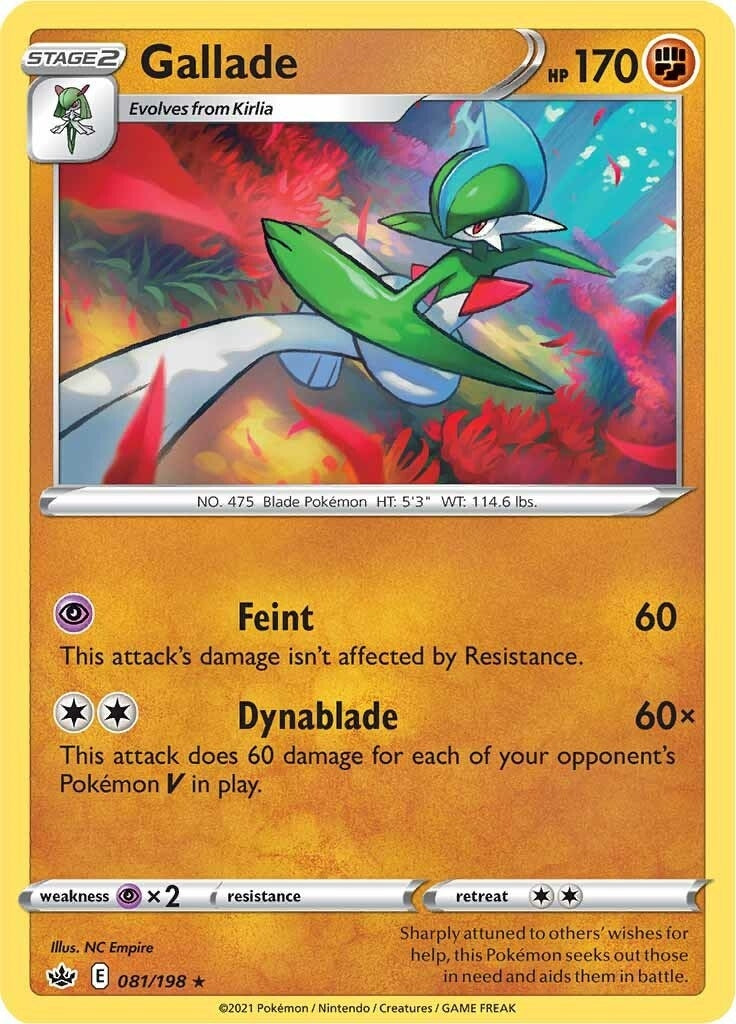 Image for Gallade (081/198) [SWSH06: Chilling Reign] - Pokemon
