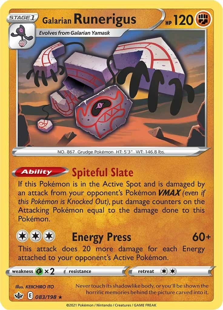 Image for Galarian Runerigus (083/198) [SWSH06: Chilling Reign] - Pokemon