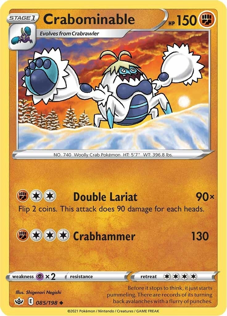 Image for Crabominable (085/198) [SWSH06: Chilling Reign] - Pokemon