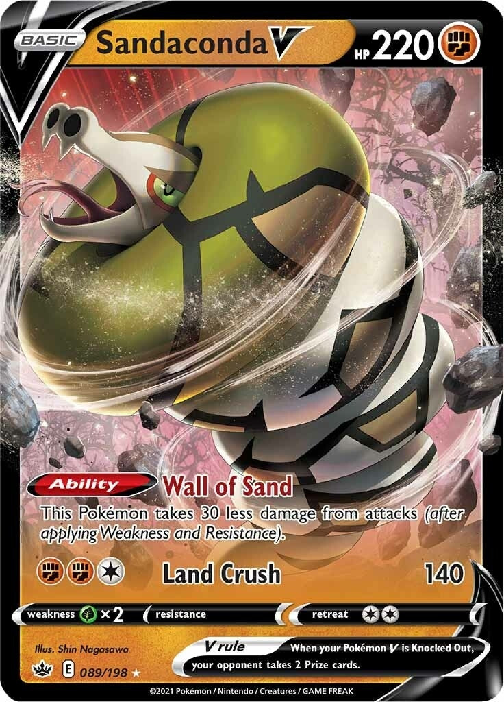 Image for Sandaconda V (089/198) [SWSH06: Chilling Reign] - Pokemon