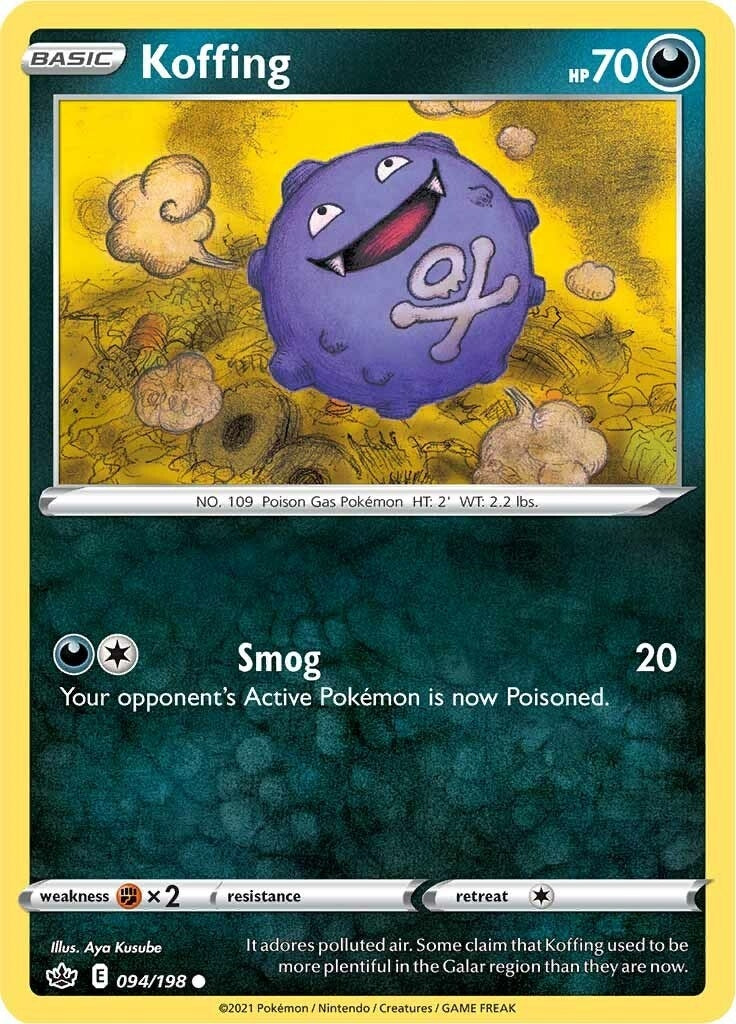 Image for Koffing (094/198) [SWSH06: Chilling Reign] - Pokemon