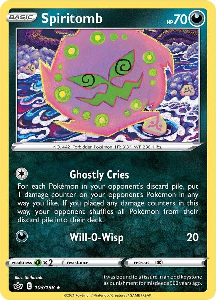 Image for Spiritomb (103/198) [SWSH06: Chilling Reign] - Pokemon