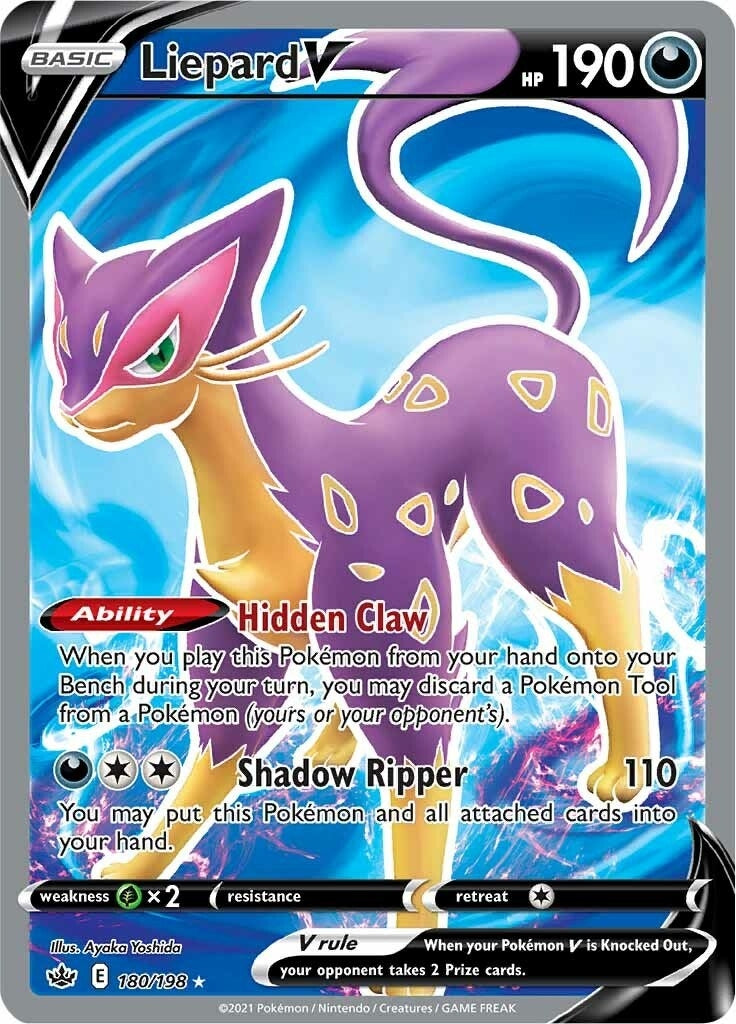 Image for Liepard V (Full Art) (180/198) [SWSH06: Chilling Reign] - Pokemon