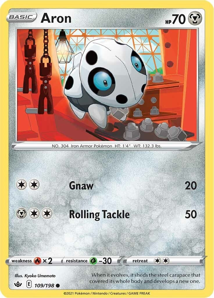 Image for Aron (109/198) [SWSH06: Chilling Reign] - Pokemon