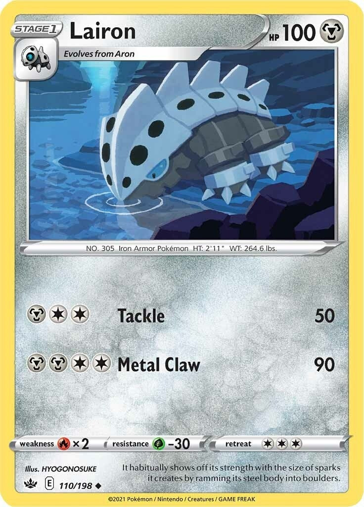 Image for Lairon (110/198) [SWSH06: Chilling Reign] - Pokemon