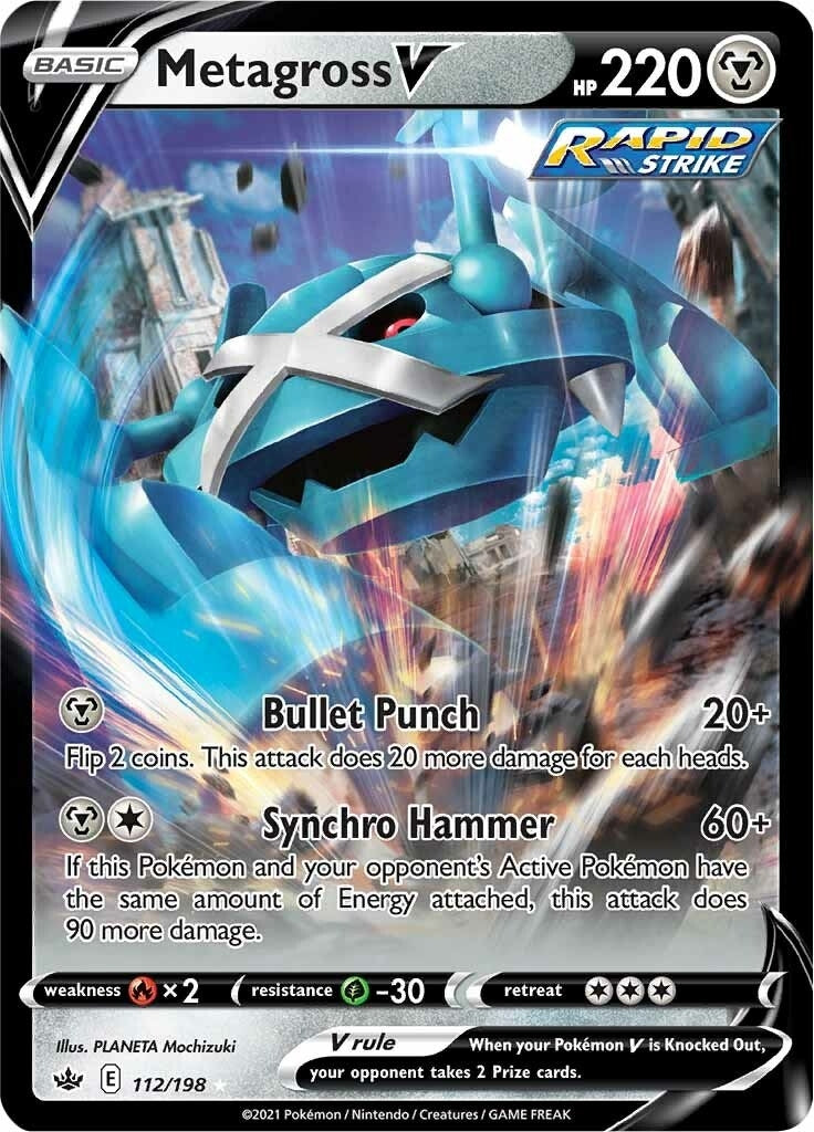 Image for Metagross V (112/198) [SWSH06: Chilling Reign] - Pokemon