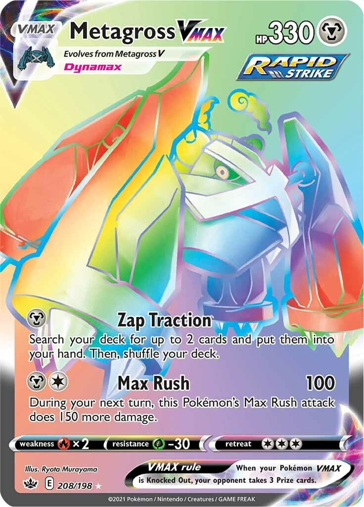 Image for Metagross VMAX (Secret) (208/198) [SWSH06: Chilling Reign] - Pokemon