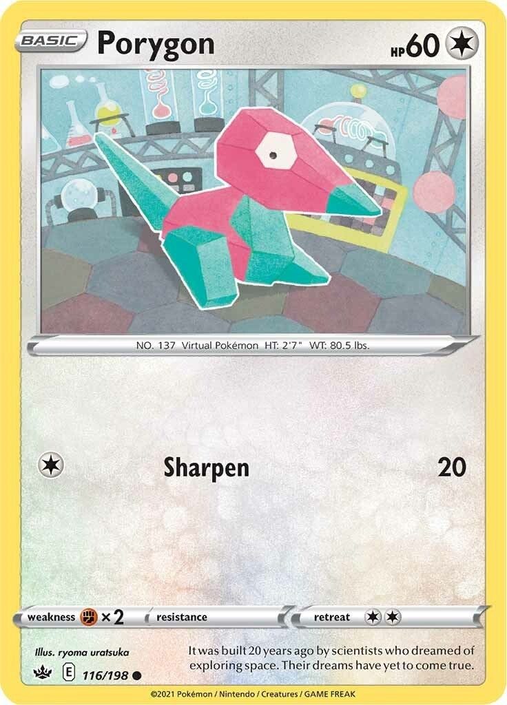 Image for Porygon (116/198) [SWSH06: Chilling Reign] - Pokemon