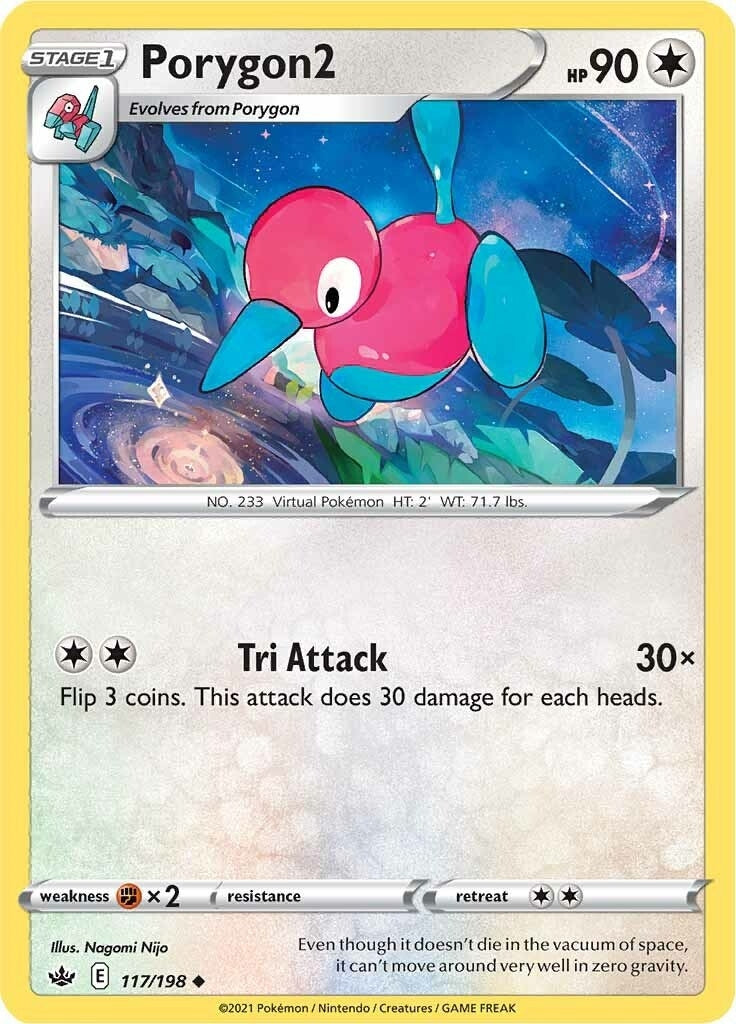 Image for Porygon2 (117/198) [SWSH06: Chilling Reign] - Pokemon