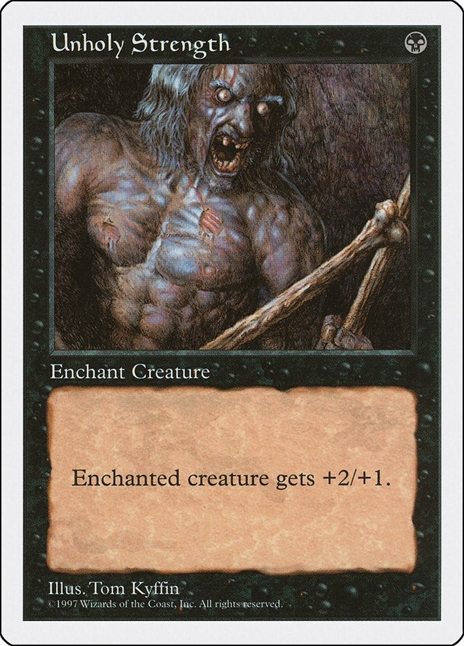 Image for Unholy Strength [Fifth Edition] - Magic: The Gathering
