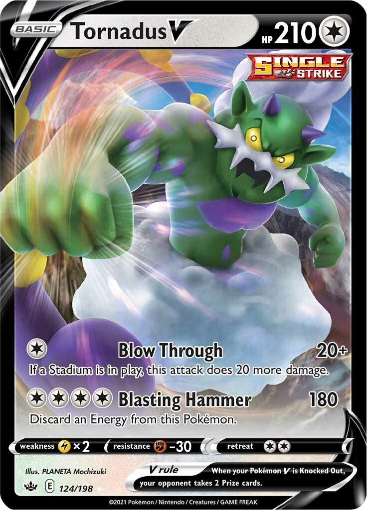 Image for Tornadus V (124/198) [SWSH06: Chilling Reign] - Pokemon