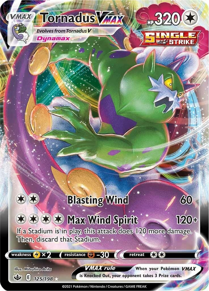 Image for Tornadus VMAX (125/198) [SWSH06: Chilling Reign] - Pokemon