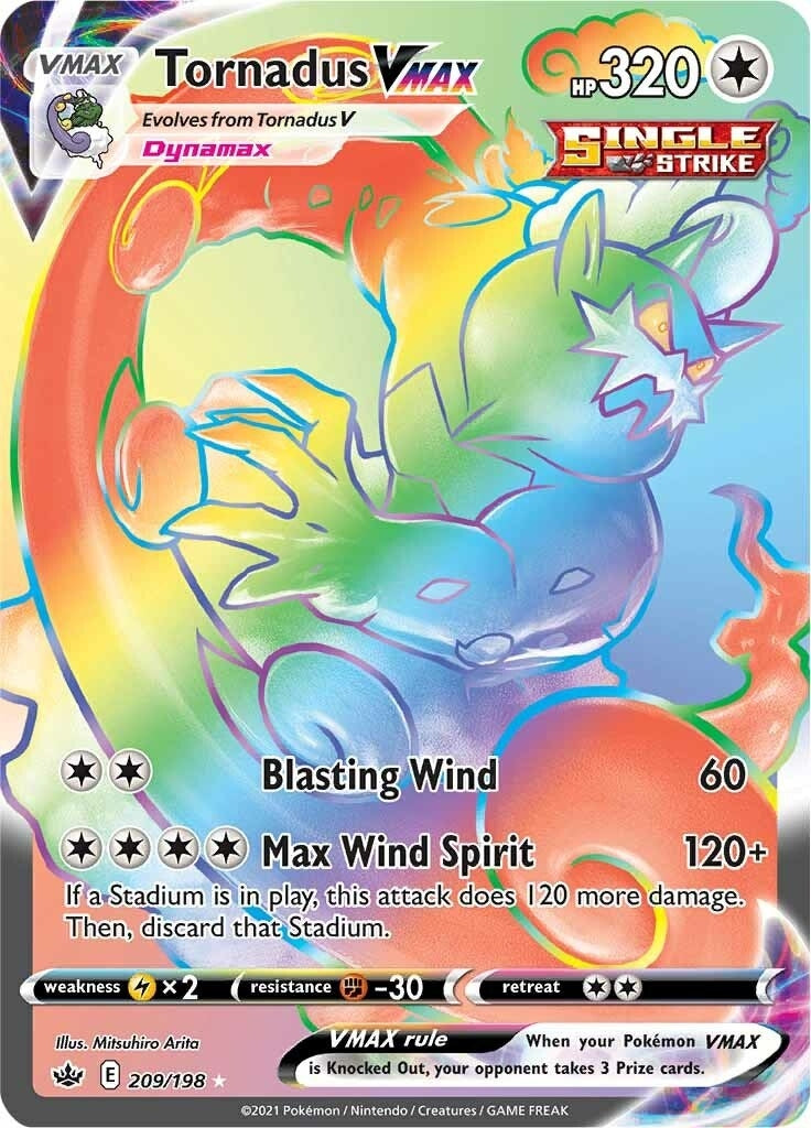 Image for Tornadus VMAX (Secret) (209/198) [SWSH06: Chilling Reign] - Pokemon