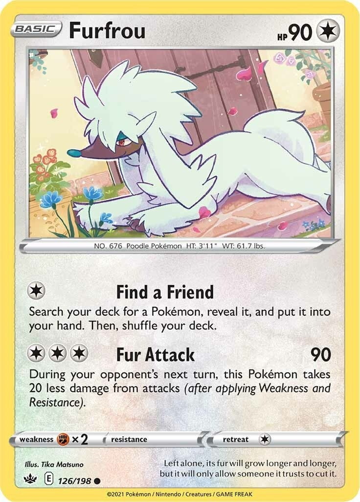 Image for Furfrou (126/198) [SWSH06: Chilling Reign] - Pokemon