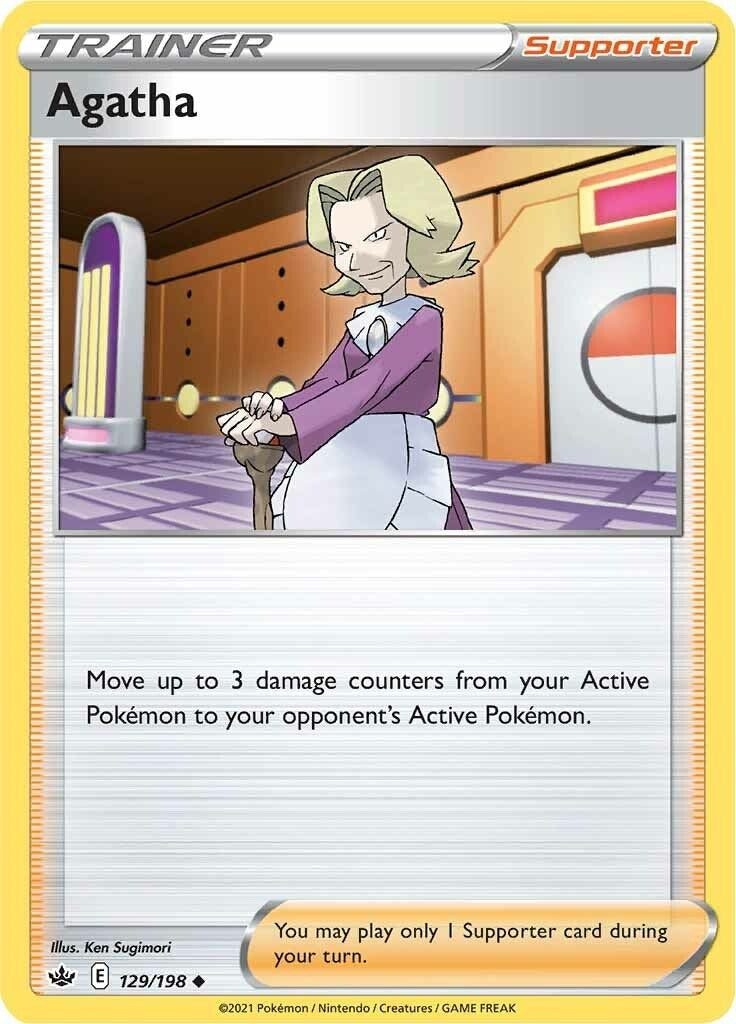 Image for Agatha (129/198) [SWSH06: Chilling Reign] - Pokemon