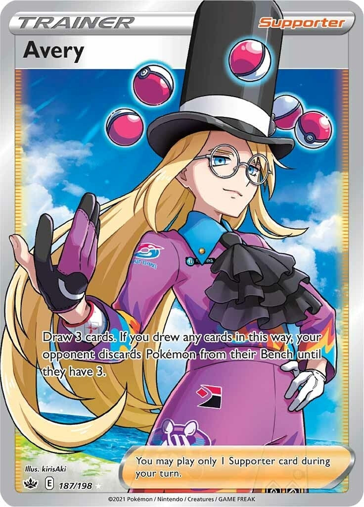 Image for Avery (Full Art) (187/198) [SWSH06: Chilling Reign] - Pokemon