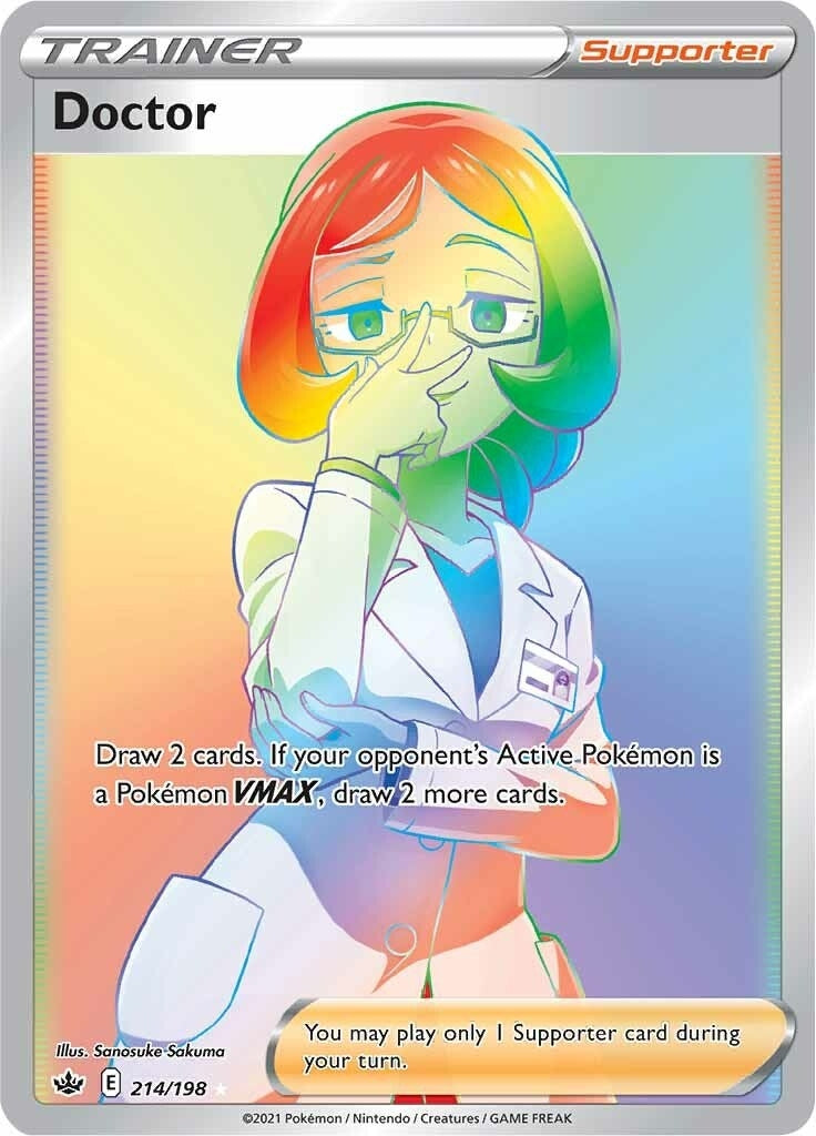 Image for Doctor (Secret) (214/198) [SWSH06: Chilling Reign] - Pokemon