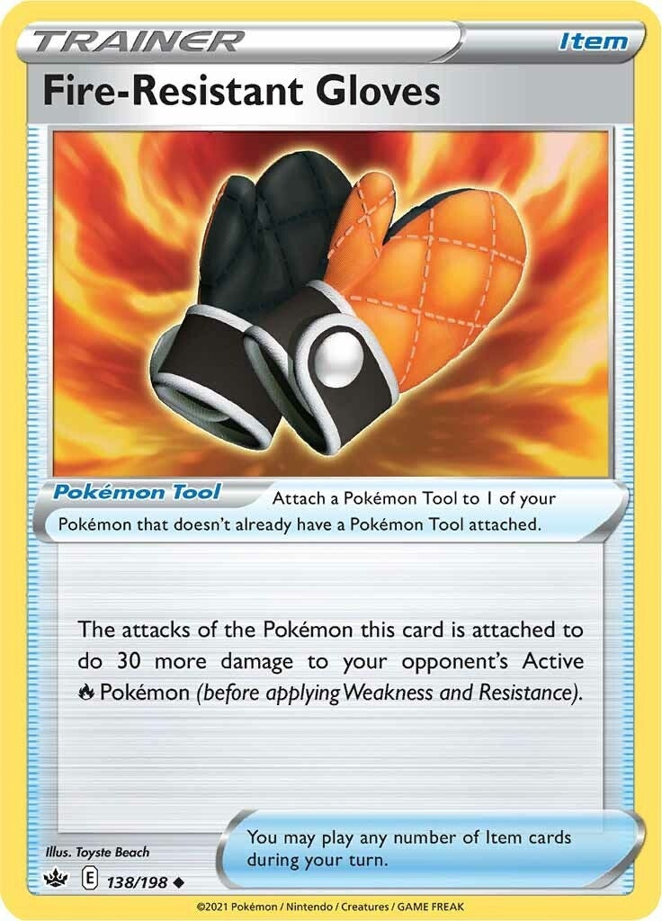 Image for Fire-Resistant Gloves (138/198) [SWSH06: Chilling Reign] - Pokemon