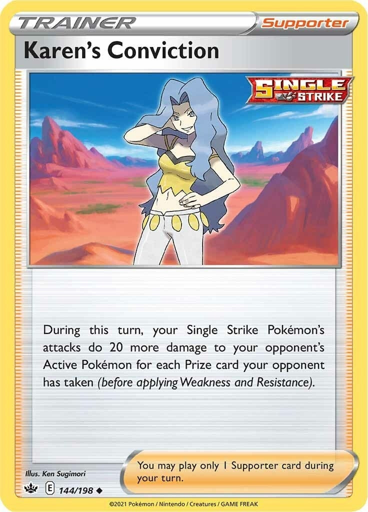 Image for Karen's Conviction (144/198) [SWSH06: Chilling Reign] - Pokemon