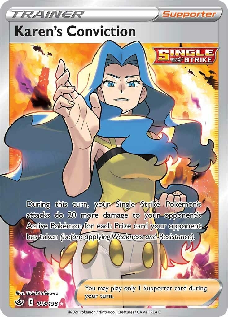 Image for Karen's Conviction (Full Art) (193/198) [SWSH06: Chilling Reign] - Pokemon