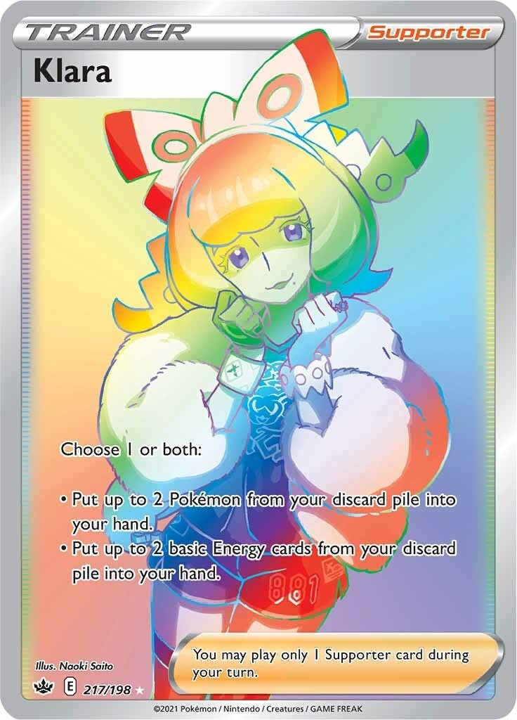 Image for Klara (Secret) (217/198) [SWSH06: Chilling Reign] - Pokemon