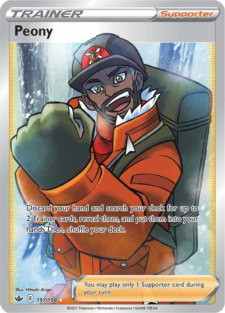 Image for Peony (Full Art) (197/198) [SWSH06: Chilling Reign] - Pokemon