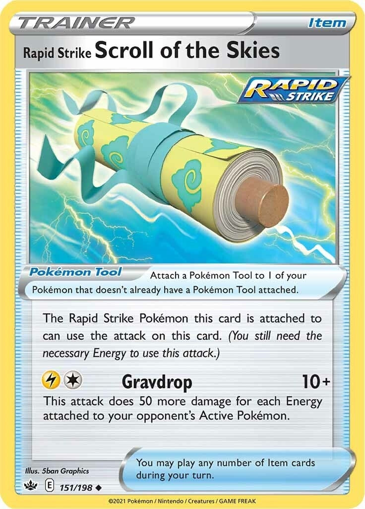 Image for Rapid Strike Scroll of the Skies (151/198) [SWSH06: Chilling Reign] - Pokemon