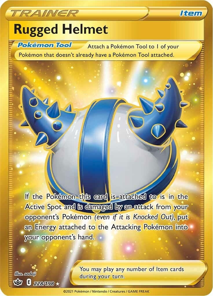 Image for Rugged Helmet (Secret) (228/198) [SWSH06: Chilling Reign] - Pokemon