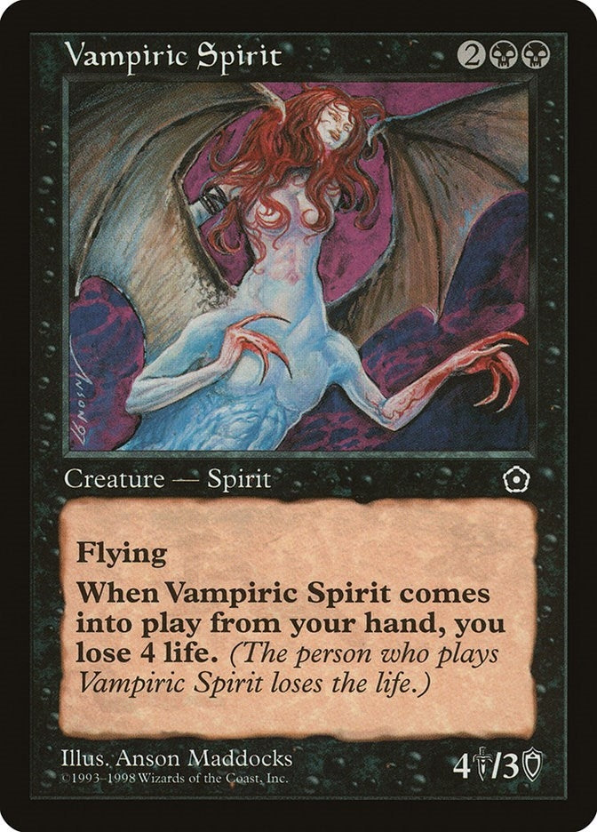Image for Vampiric Spirit [Portal Second Age] - Magic: The Gathering