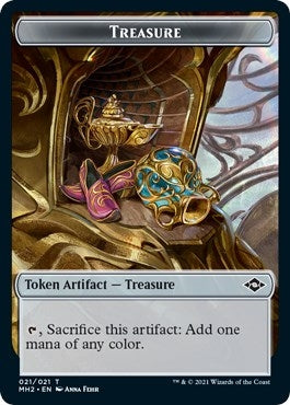 Image for Treasure (021) // Thopter Double-Sided Token (21 // 19) [Modern Horizons 2] - Magic: The Gathering