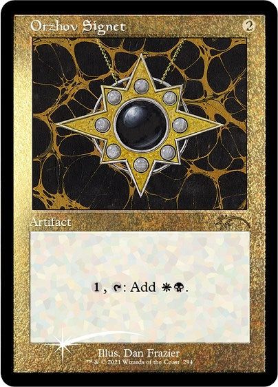 Image for Orzhov Signet (Foil Etched) (294) [Secret Lair Drop Series] - Magic: The Gathering