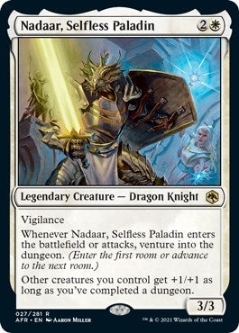 Image for Nadaar, Selfless Paladin (27) [Adventures in the Forgotten Realms] - Magic: The Gathering