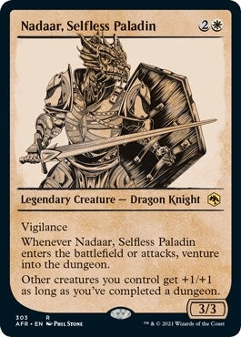 Image for Nadaar, Selfless Paladin (Showcase) (303) [Adventures in the Forgotten Realms] - Magic: The Gathering