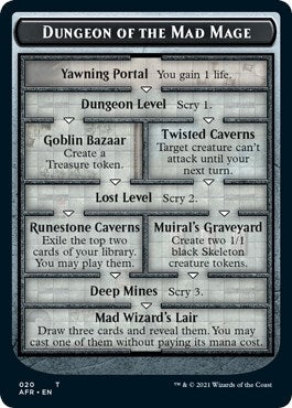 Image for Dungeon of the Mad Mage // Goblin Double-Sided Token (20 // 12) [Adventures in the Forgotten Realms] - Magic: The Gathering