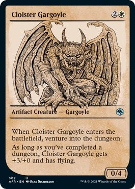 Image for Cloister Gargoyle (Showcase) (302) [Adventures in the Forgotten Realms] - Magic: The Gathering