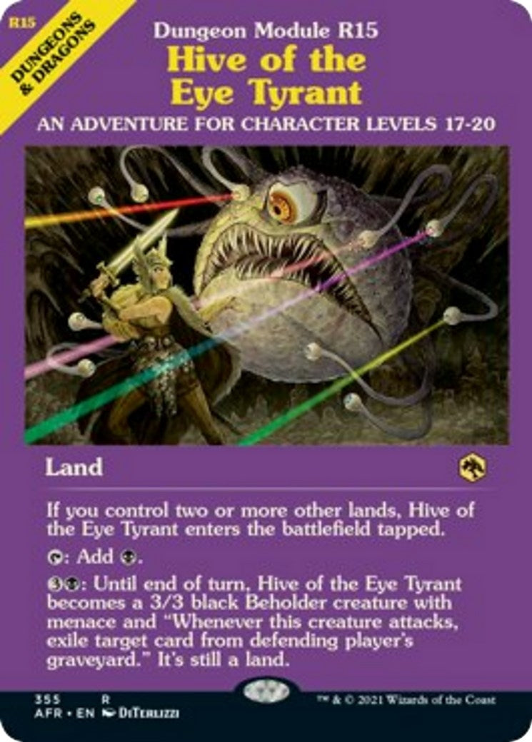 Image for Hive of the Eye Tyrant (Dungeon Module) (355) [Adventures in the Forgotten Realms] - Magic: The Gathering
