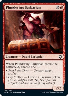 Image for Plundering Barbarian (158) [Adventures in the Forgotten Realms] - Magic: The Gathering