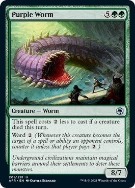 Image for Purple Worm (201) [Adventures in the Forgotten Realms] - Magic: The Gathering