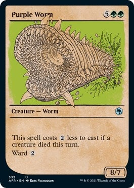 Image for Purple Worm (Showcase) (332) [Adventures in the Forgotten Realms] - Magic: The Gathering