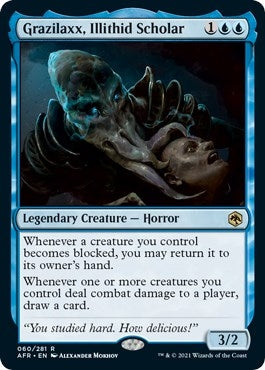 Image for Grazilaxx, Illithid Scholar (60) [Adventures in the Forgotten Realms] - Magic: The Gathering