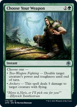 Image for Choose Your Weapon (175) [Adventures in the Forgotten Realms] - Magic: The Gathering