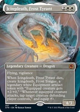Image for Icingdeath, Frost Tyrant (Borderless) (287) [Adventures in the Forgotten Realms] - Magic: The Gathering