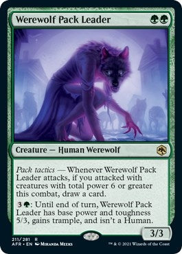 Image for Werewolf Pack Leader (211) [Adventures in the Forgotten Realms] - Magic: The Gathering