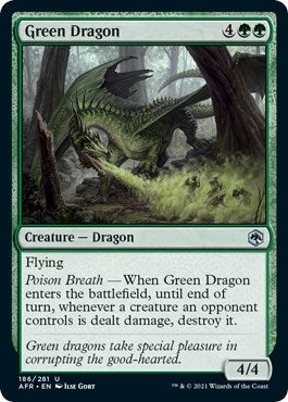 Image for Green Dragon (186) [Adventures in the Forgotten Realms] - Magic: The Gathering