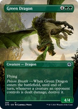 Image for Green Dragon (Borderless) (295) [Adventures in the Forgotten Realms] - Magic: The Gathering