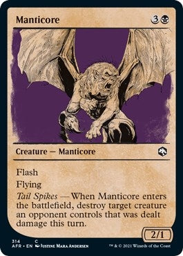 Image for Manticore (Showcase) (314) [Adventures in the Forgotten Realms] - Magic: The Gathering