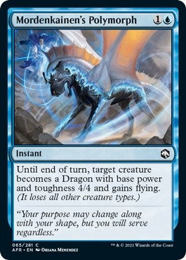Image for Mordenkainen's Polymorph (65) [Adventures in the Forgotten Realms] - Magic: The Gathering