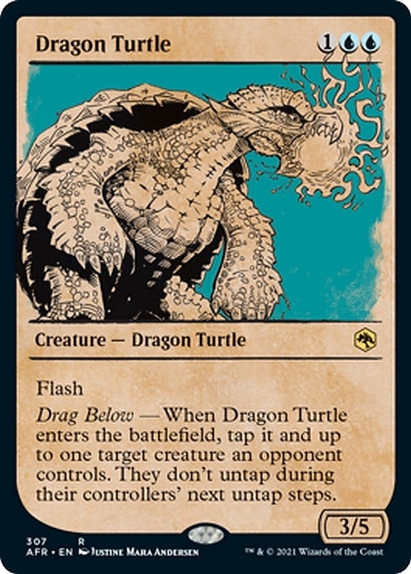 Image for Dragon Turtle (Showcase) (307) [Adventures in the Forgotten Realms] - Magic: The Gathering